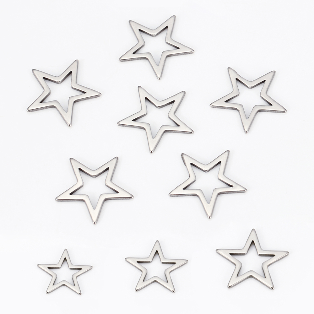 Bezels Pendant Resin - 20pcs Metal Star Pendant Bezels Hollow