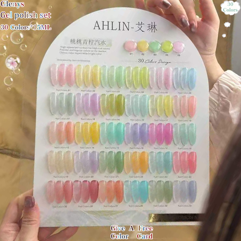 Resin Art Learning - Glenys 30 color nail polish glue