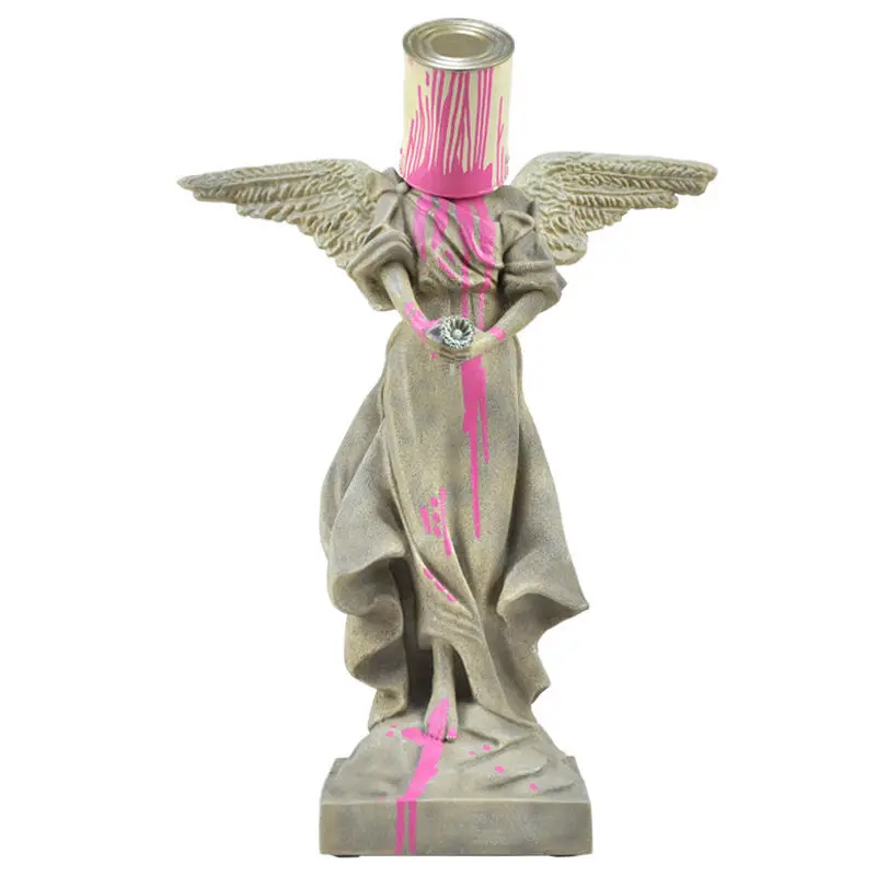 Resin Art Pouring - Banksy Top Street Art Figurine,Nordic Modern