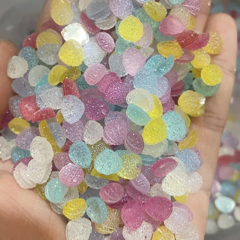 Resin Art Equipment - 7.7mm Mini Sugar Frosted Shell Flatback
