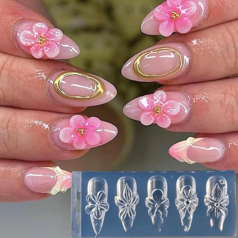 Resin Art Studio - 3D Hibiscus Flower Silicone Nail Mold