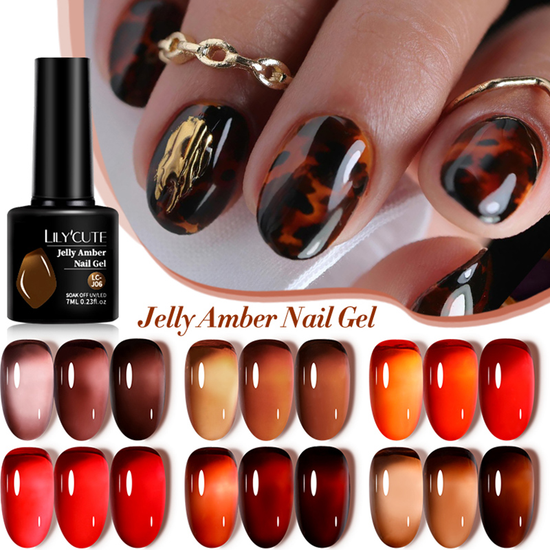 LILYCUTE 7ML Jelly Amber Gel N - Resin Art Varnish 评论和价格