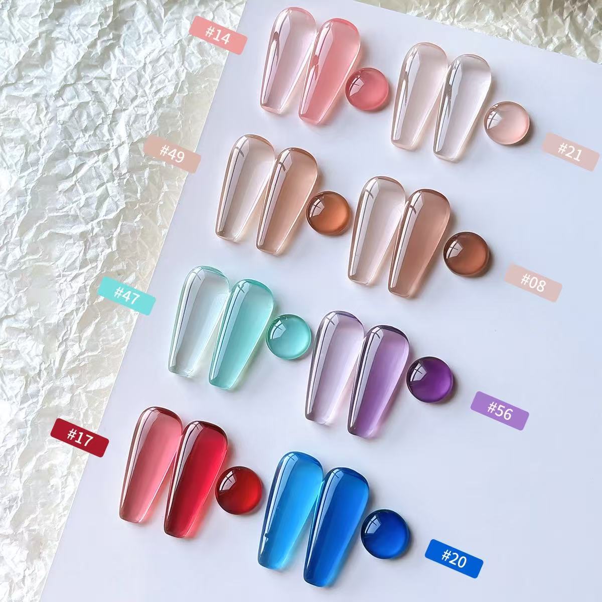 8 Colors Gel Nail Polish Kit 1 - Uv Lamp Nail Resin 评论和价格