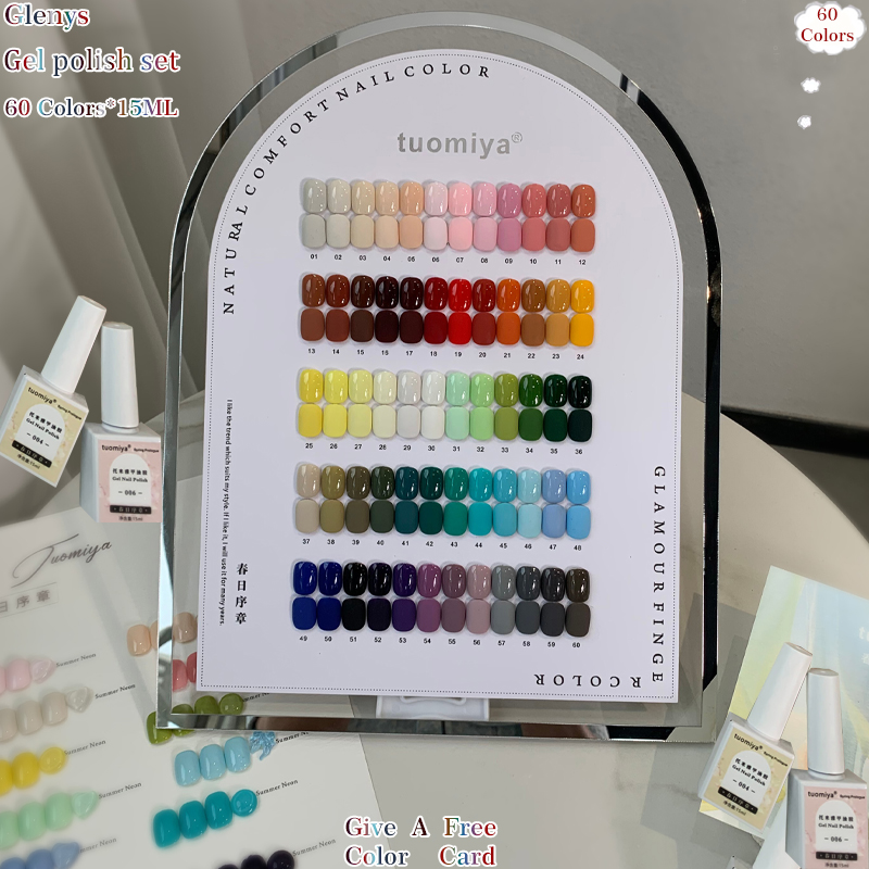 Glenys 60 color nail polish ge - Resin Art Learning 评论和价格
