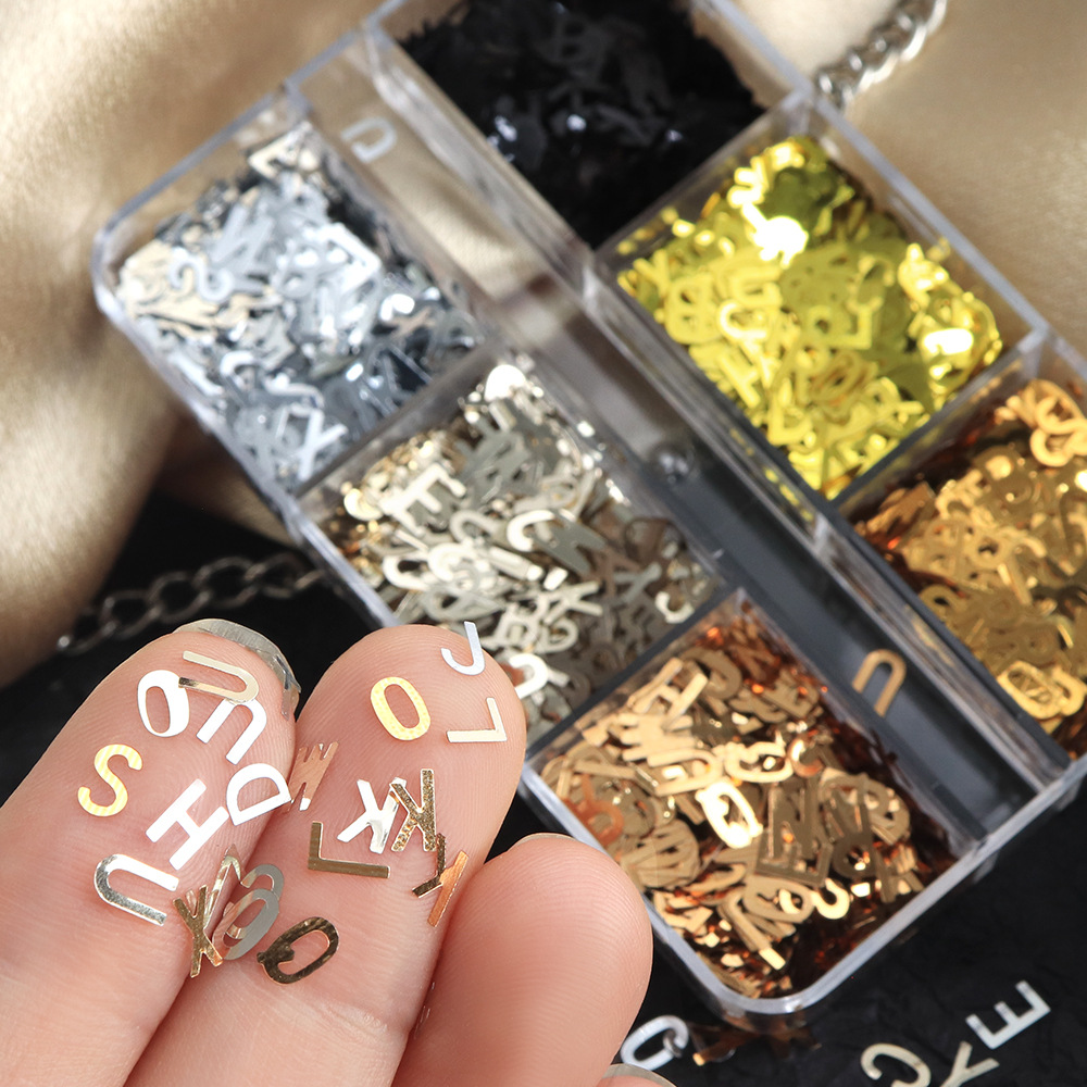 6-Grid Box Metallic Alphabet N - Resin Art Zone 评论和价格