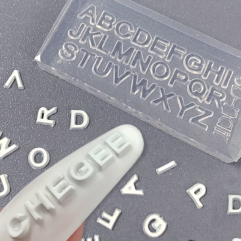 3D Letter Nail Art Silicone Mo - Resin Art Zone 评论和价格