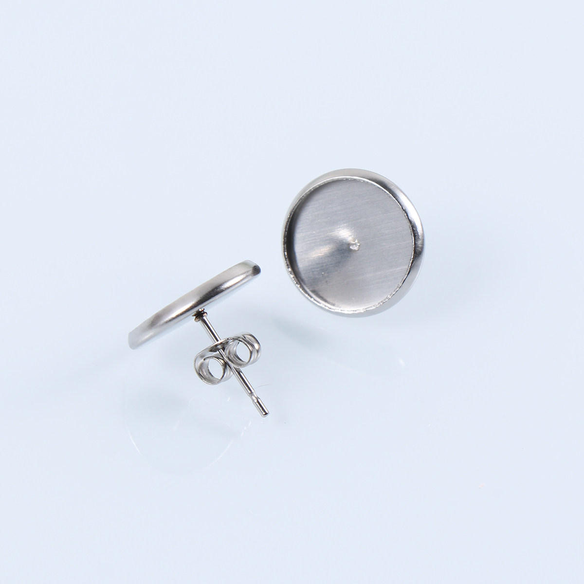 80Pcs Stainless Steel Earring  - Bezels Pendant Resin 评论和价格