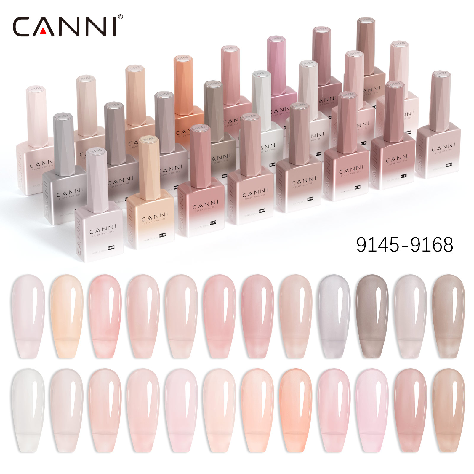 CC7 CANNI Nail Gel Polish 9ml  - Uv Lamp Nail Resin 评论和价格