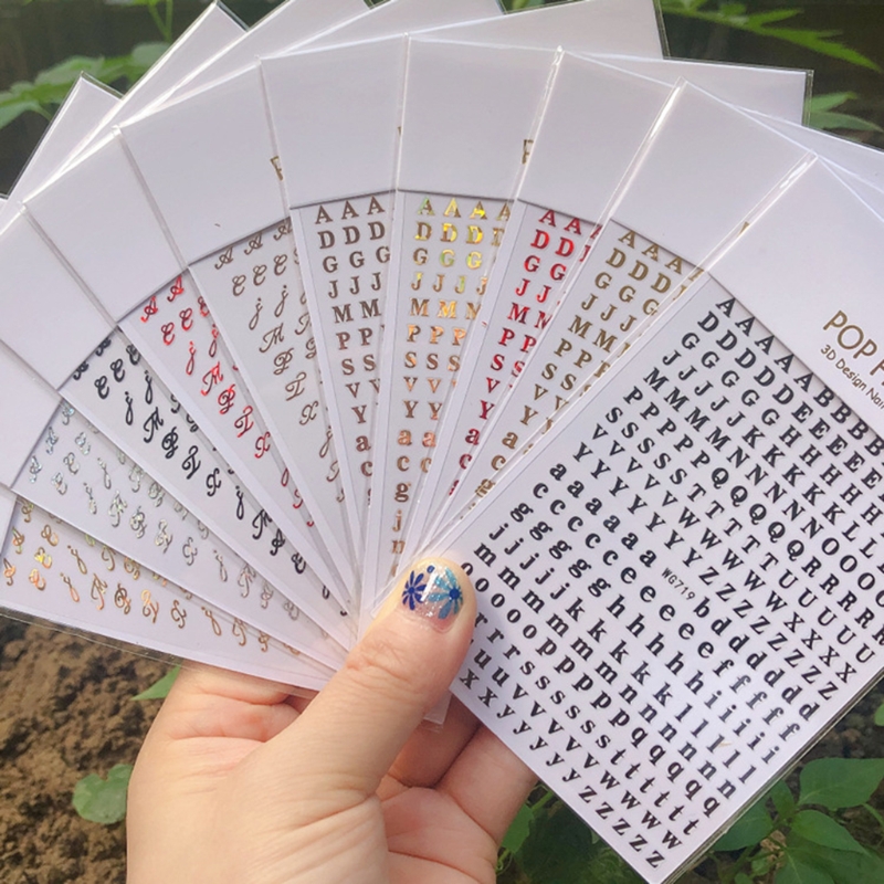 1PCS New English Alphabet Nail - Resin Art Equipment 评论和价格