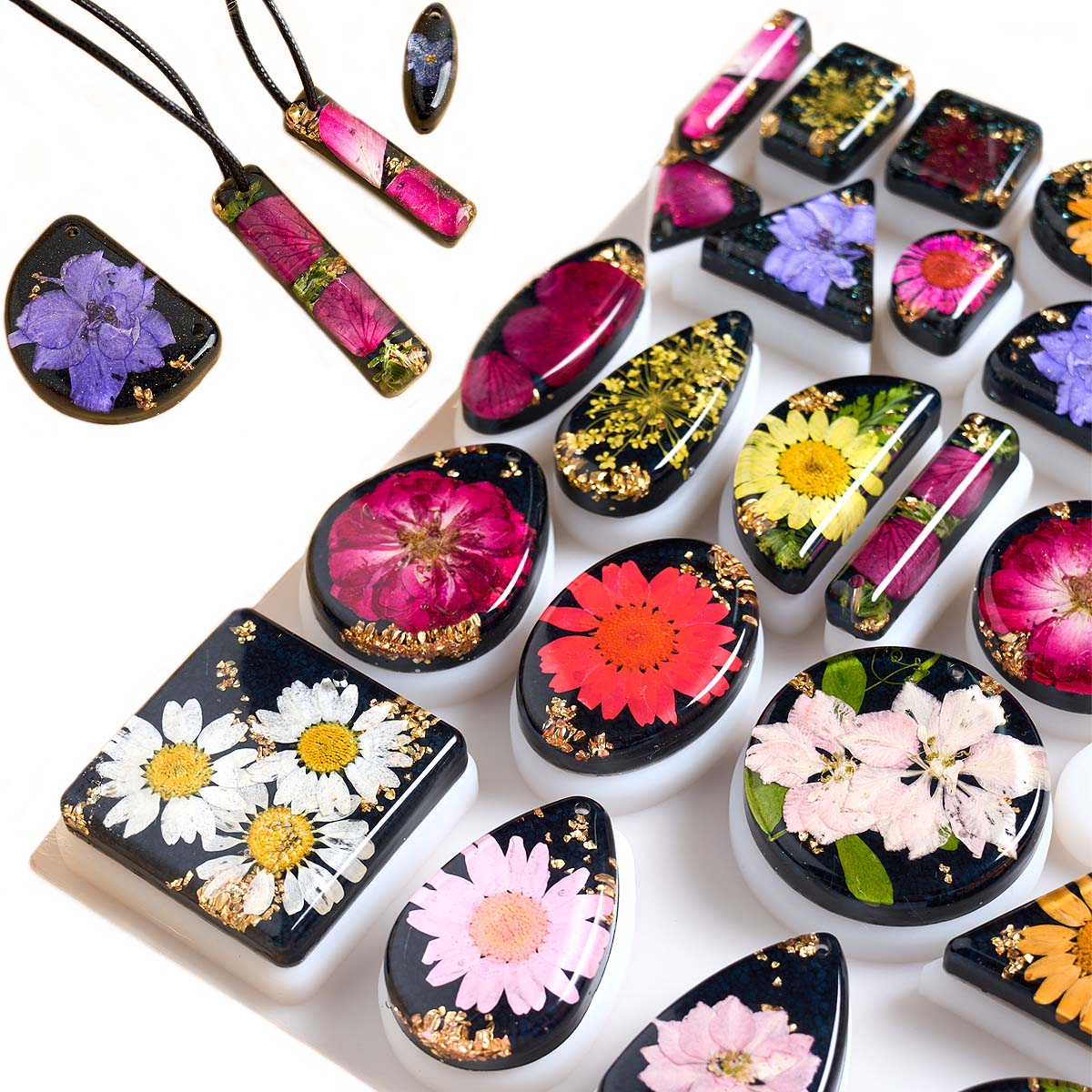 Time Stone Pendant Silicone Mo - Resin Art Necklace 评论和价格
