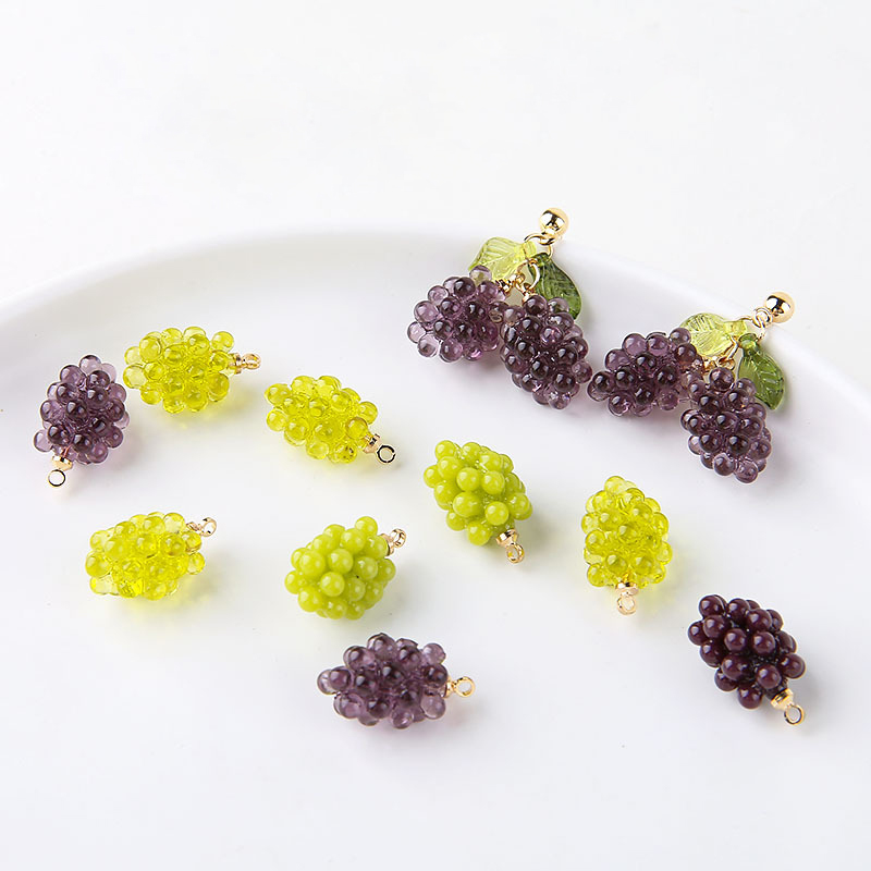 6pcs Cute Little Grapes Resin  - Resin Art Box 评论和价格