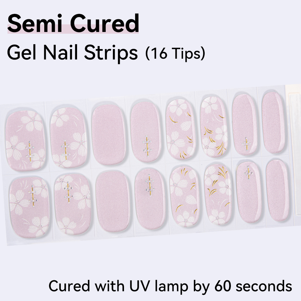 16Tips Full Cover Nail Sticker - Uv Lamp Nail Resin 评论和价格