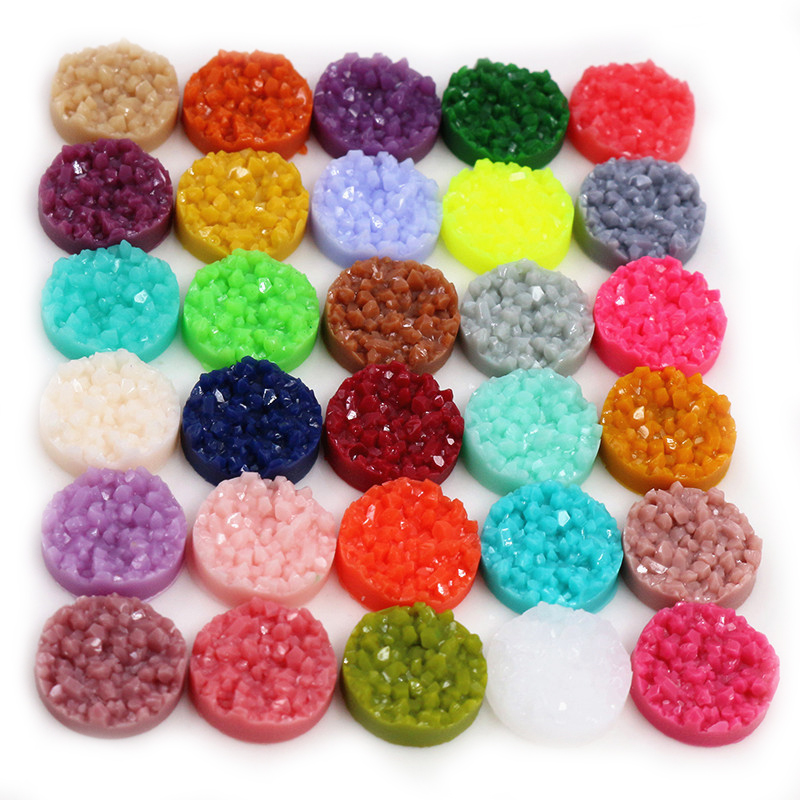 40pcs Resin Druzy Cabochons Do - Resin Art Box 评论和价格
