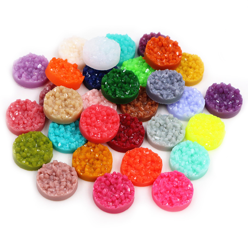 40pcs Resin Druzy Cabochons Do - Resin Art Box 评论和价格