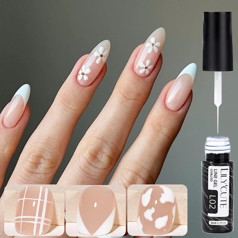 LILYCUTE 5ml White Black Liner - Resin Art Varnish 评论和价格