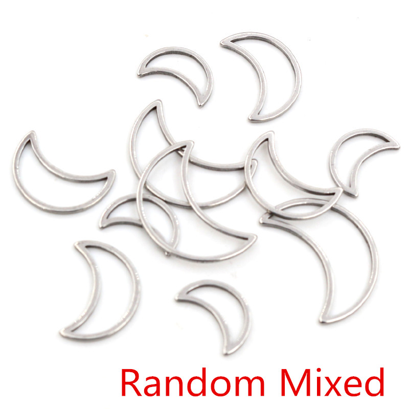 20pcs 3 Size Moon Charm Gold S - Bezels Pendant Resin 评论和价格
