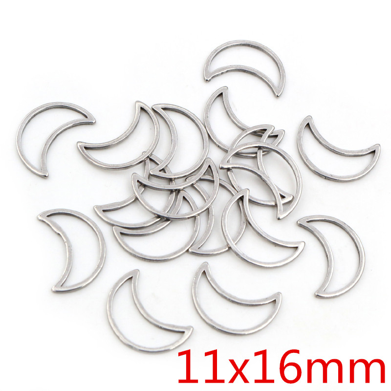 20pcs 3 Size Moon Charm Gold S - Bezels Pendant Resin 评论和价格