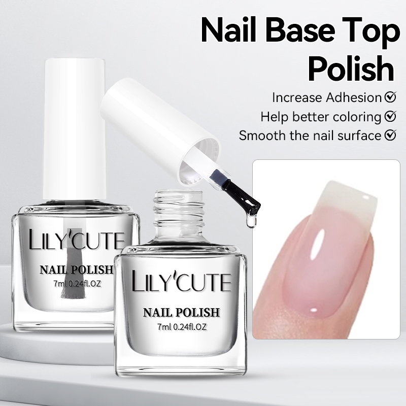 LILYCUTE 7ml  Nail Base Top Po - Resin Art Varnish 评论和价格