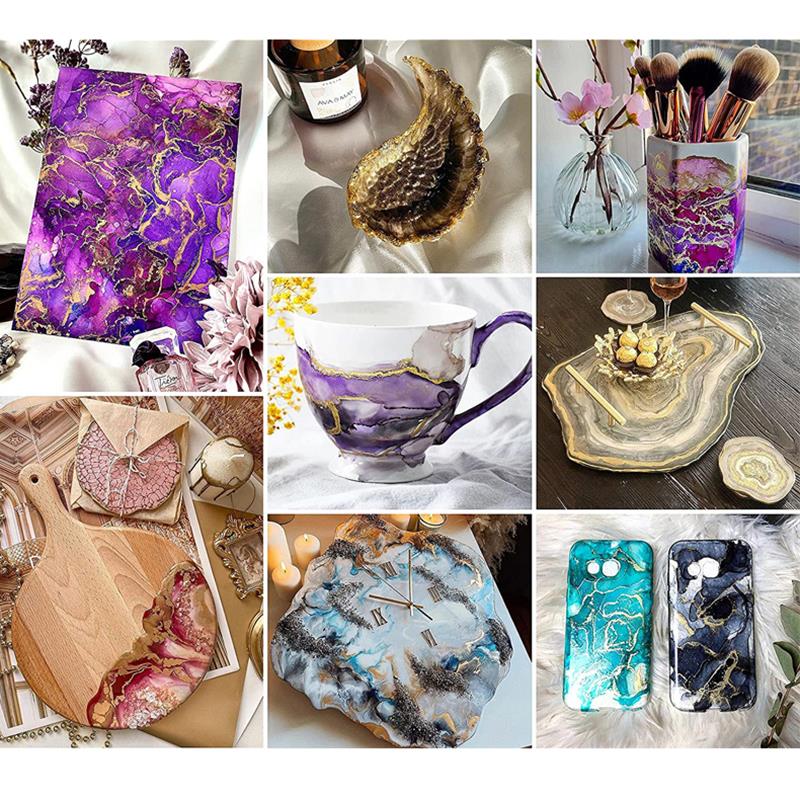 15ml Metal Resin Pigment Alcoh - Resin Art Alcohol Ink 评论和价格