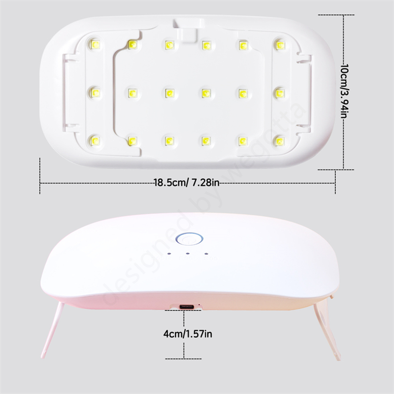 24W USB Rechargeable UV LED La - Uv Lamp Nail Resin 评论和价格