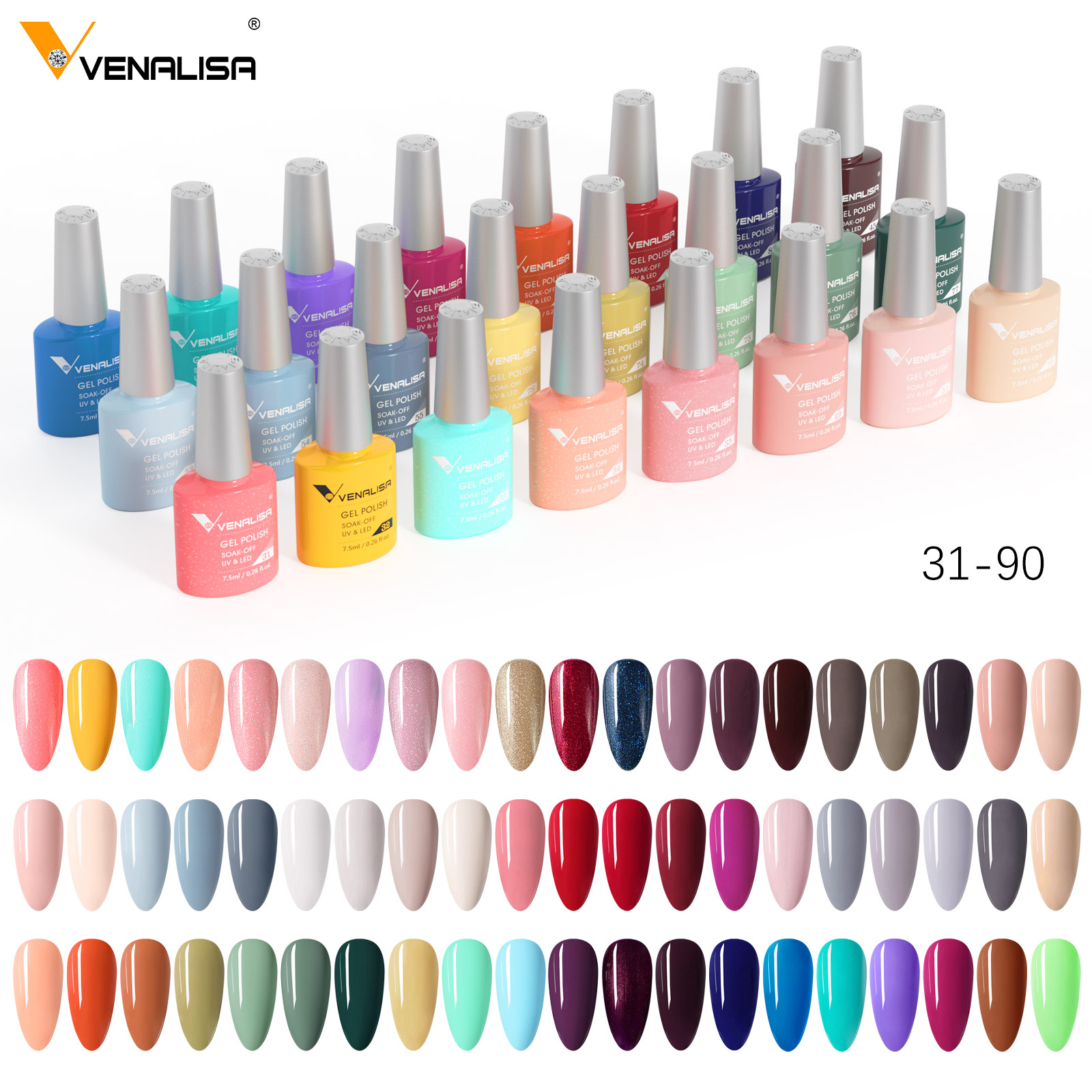 VENALISA Nail Gel Polish 7.5ml - Resin Art Training 评论和价格