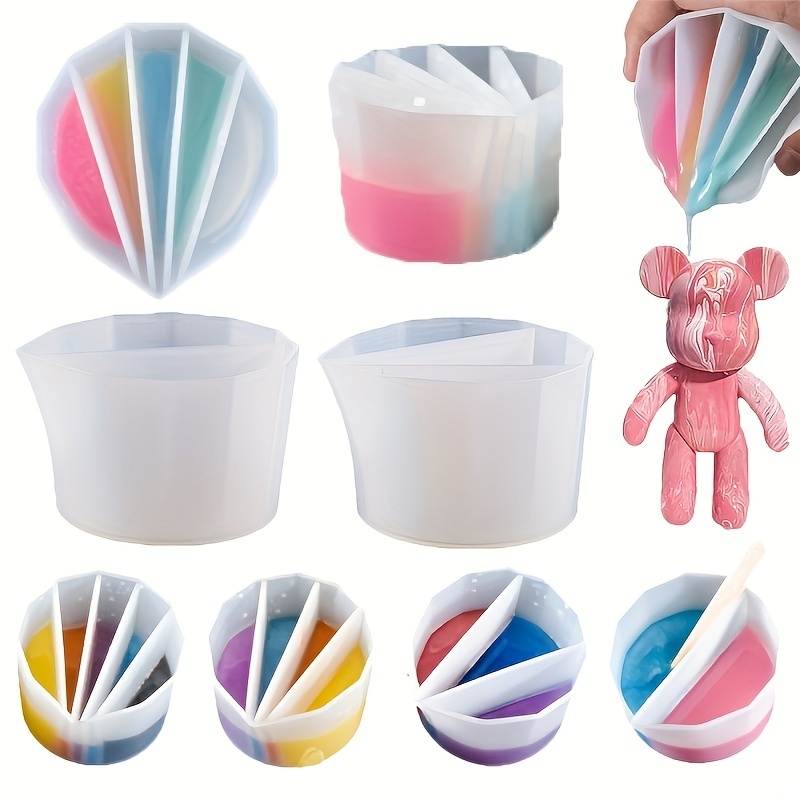 1pc Silicone Split Cup with Di - Resin Art Pouring 评论和价格
