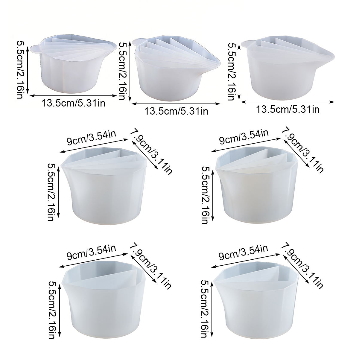 1pc Silicone Split Cup with Di - Resin Art Pouring 评论和价格