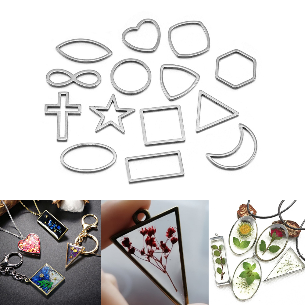 30pcs/lot Border Mold Geometri - Bezels Pendant Resin 评论和价格