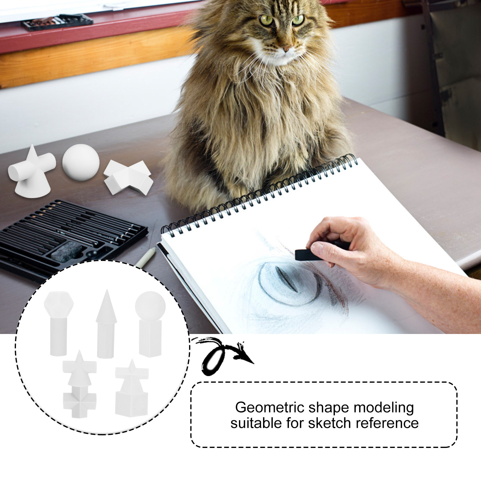 10Pcs Resin Geometrical Sketch - Resin Art Learning 评论和价格