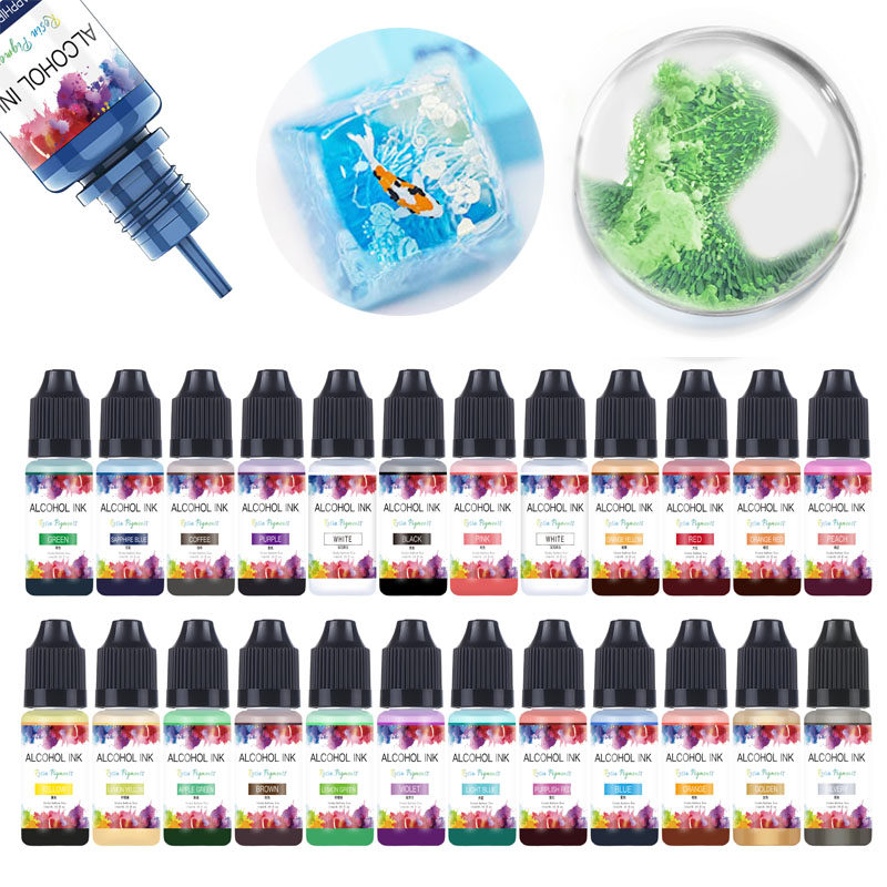 10ml Art Ink Alcohol Resin Pig - Resin Art Alcohol Ink 评论和价格