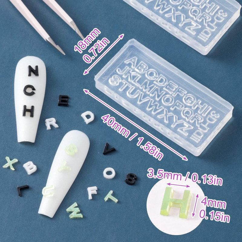 2/4 Sets Transparent Mini A-Z  - Resin Art Zone 评论和价格