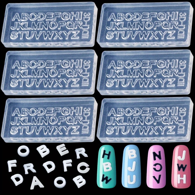 2/4 Sets Transparent Mini A-Z  - Resin Art Zone 评论和价格