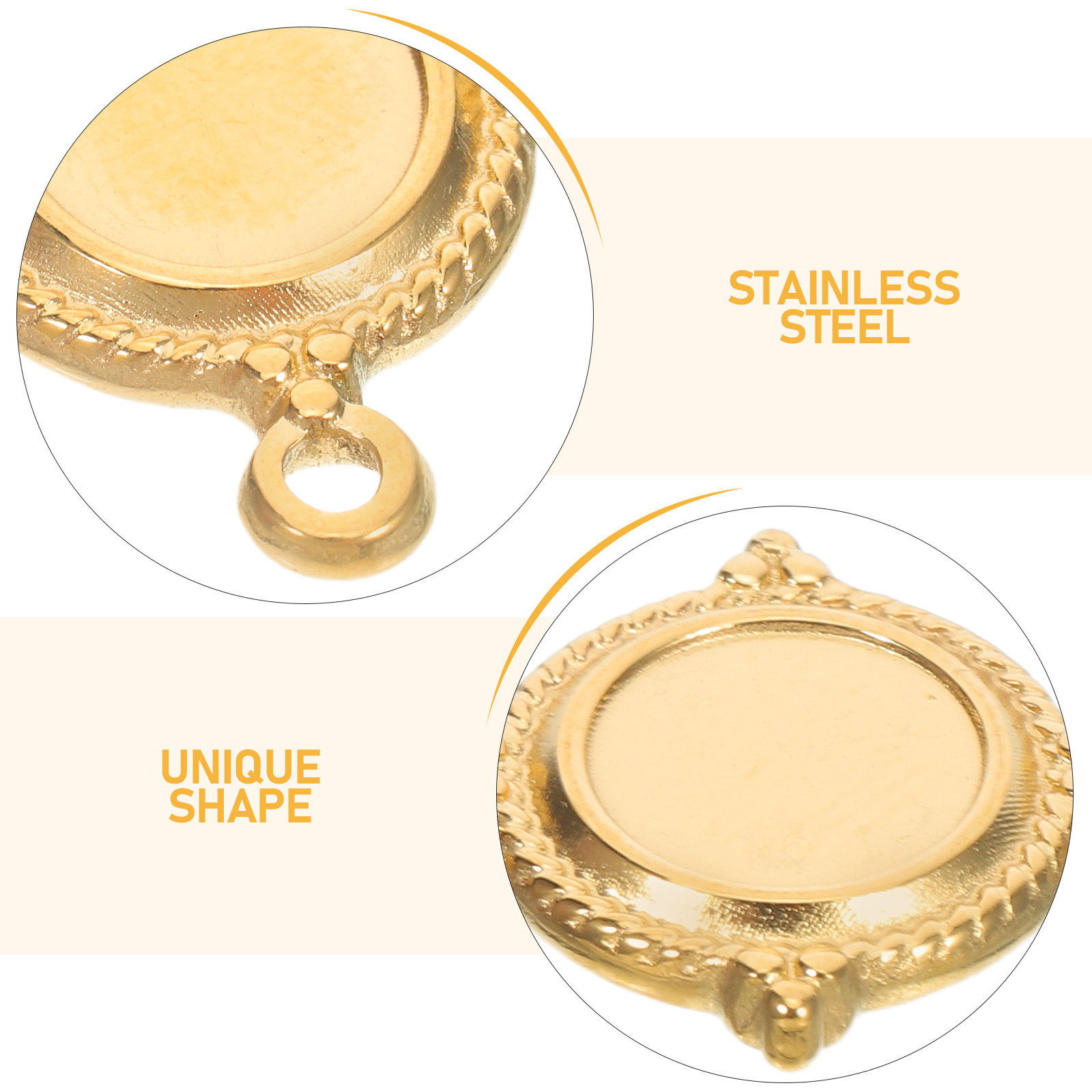 Stainless Steel Blank Bezel Pe - Bezels Pendant Resin 评论和价格