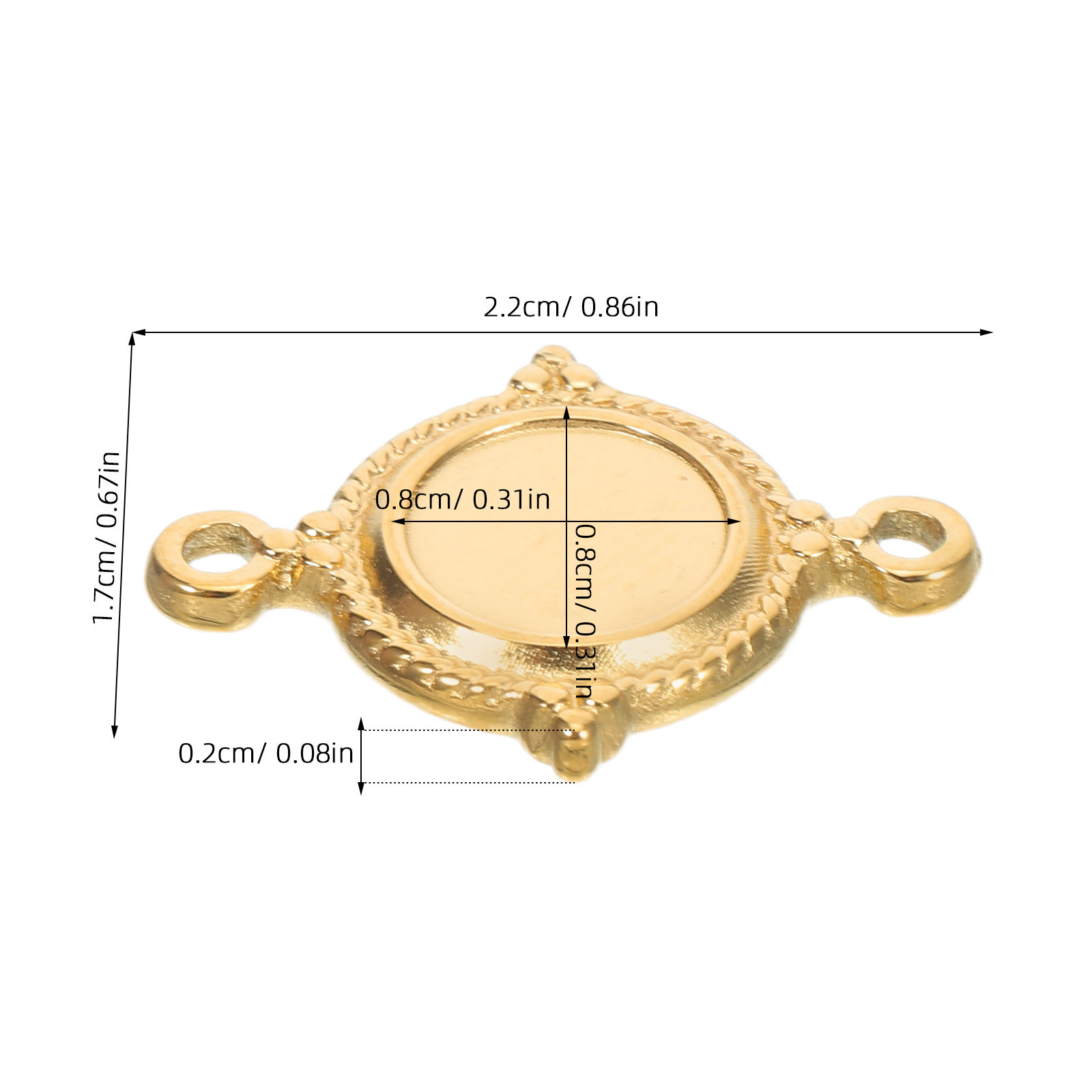 Stainless Steel Blank Bezel Pe - Bezels Pendant Resin 评论和价格