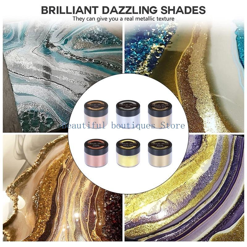 U4LF 4 Colours Soap Dye Glitte - Resin Art Equipment 评论和价格