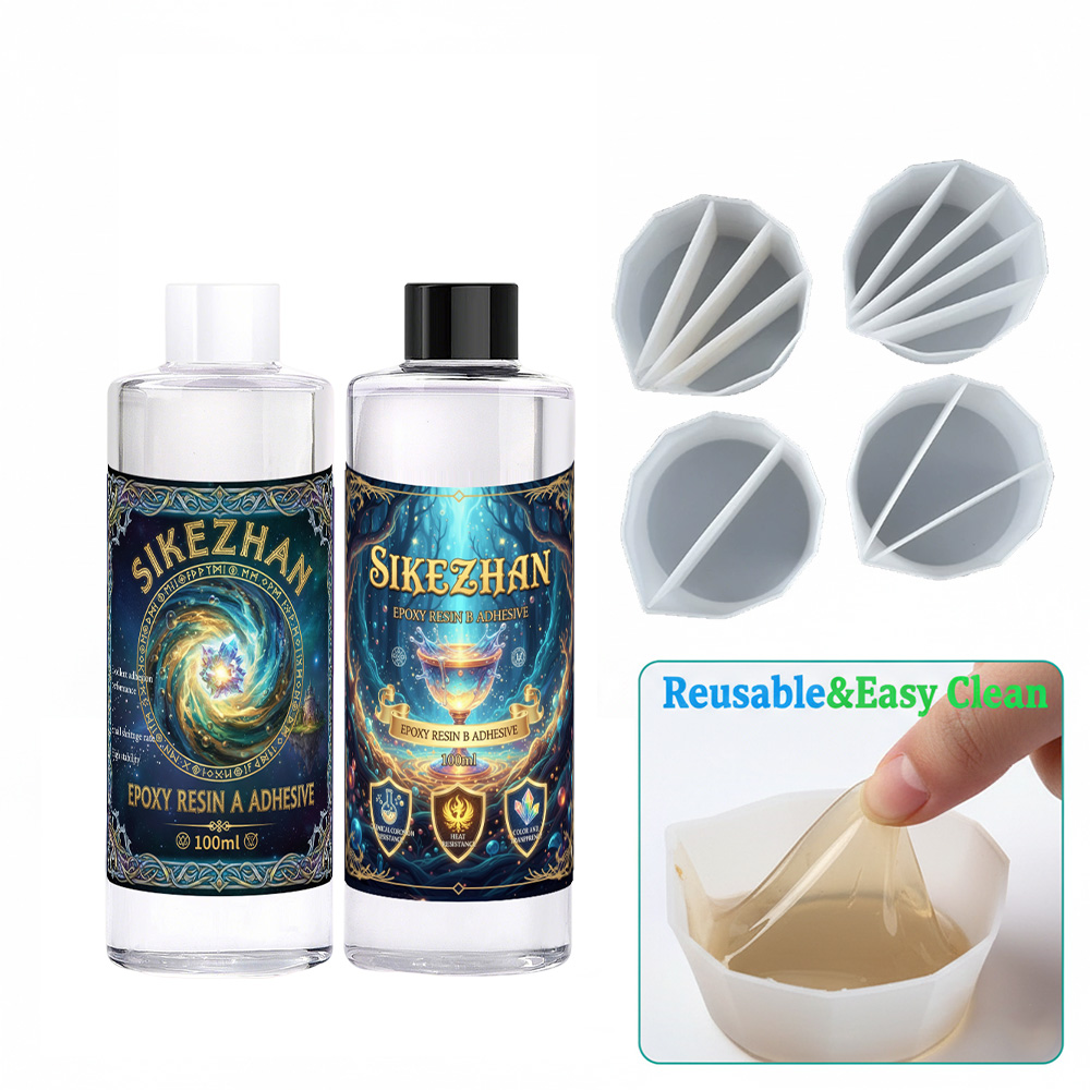 Epoxy Resin Kit with 4 Silicon - Resin Art Pouring 评论和价格