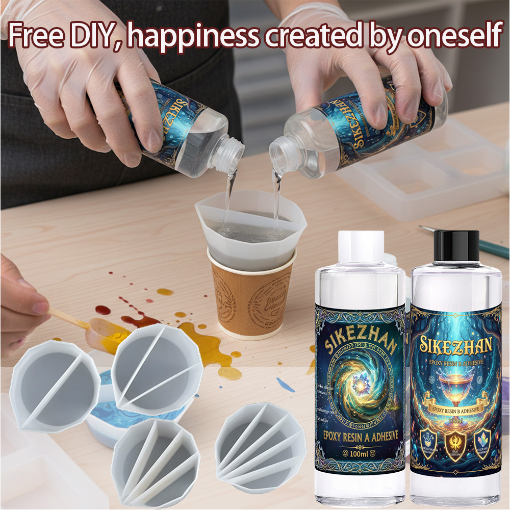 Epoxy Resin Kit with 4 Silicon - Resin Art Pouring 评论和价格