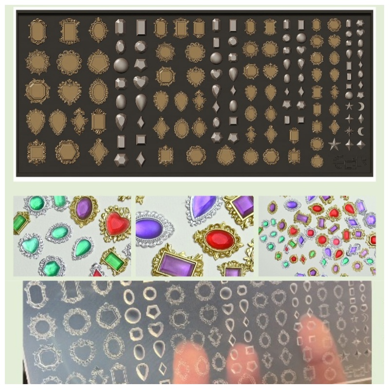 Gemstone Pendant Silicone Mold - Bezels Pendant Resin 评论和价格