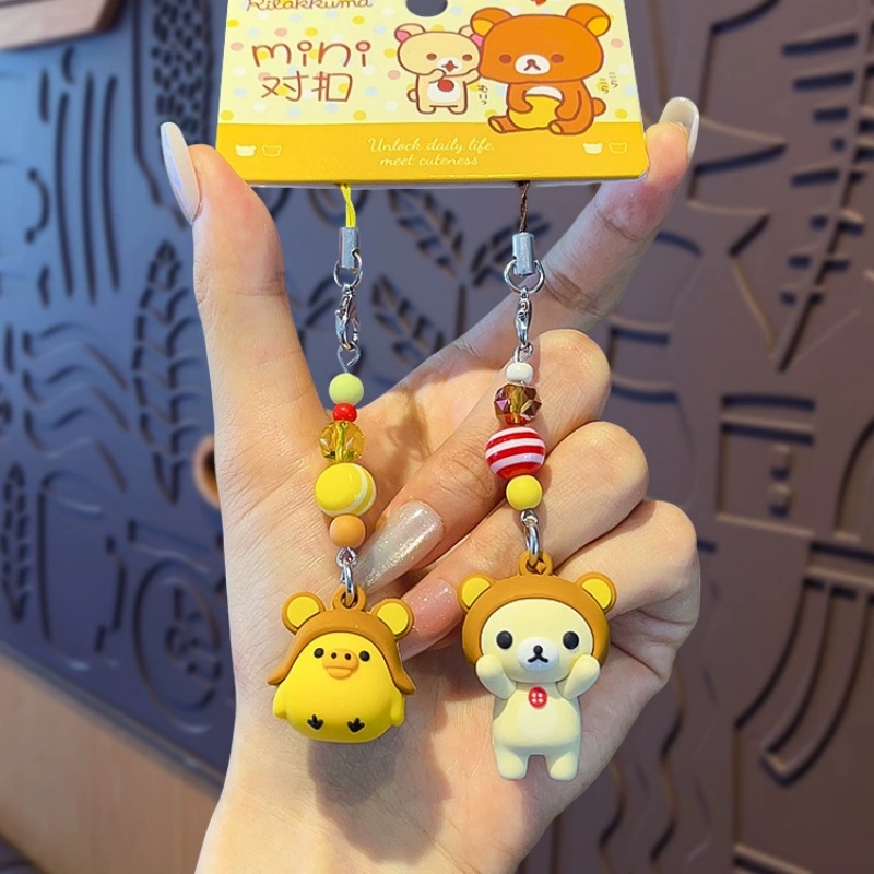 Cute Rilakkuma Korilakkuma Key - Resin Art Hanging 评论和价格