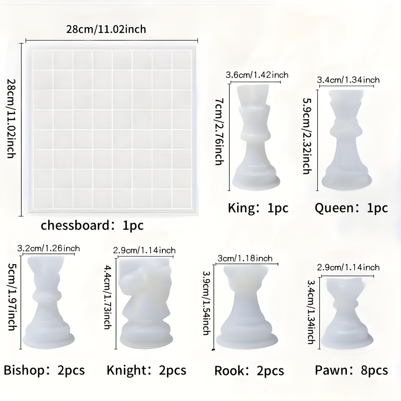 11Chessboard16Resin Silicone M - Resin Art Equipment 评论和价格