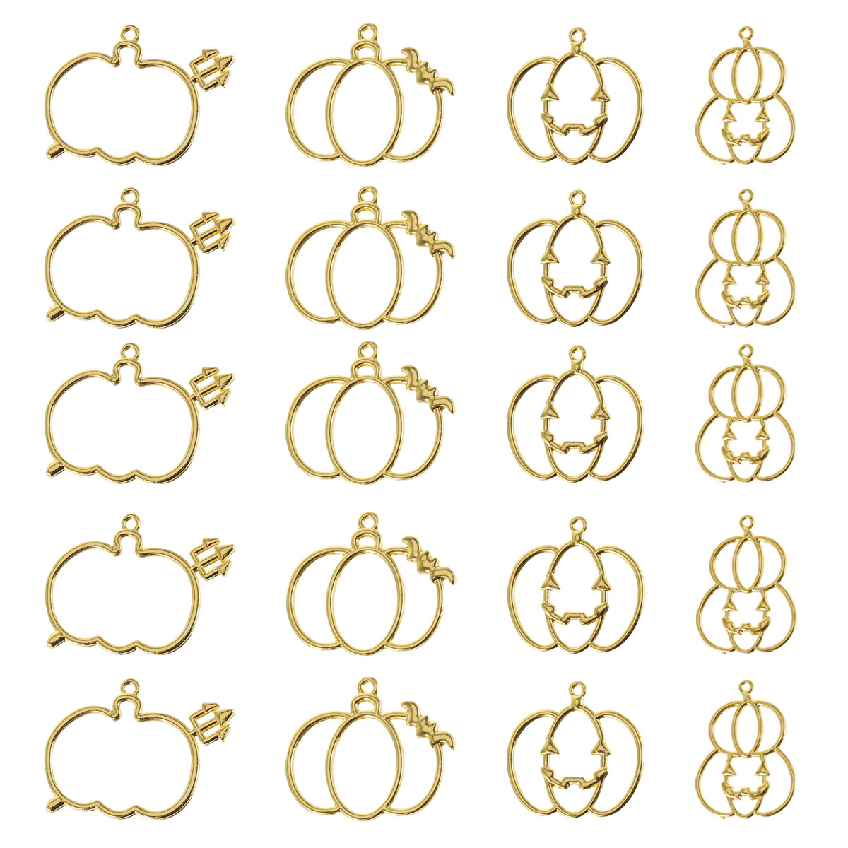 20Pcs Premium Pumpkin Shape Re - Resin Art Necklace 评论和价格