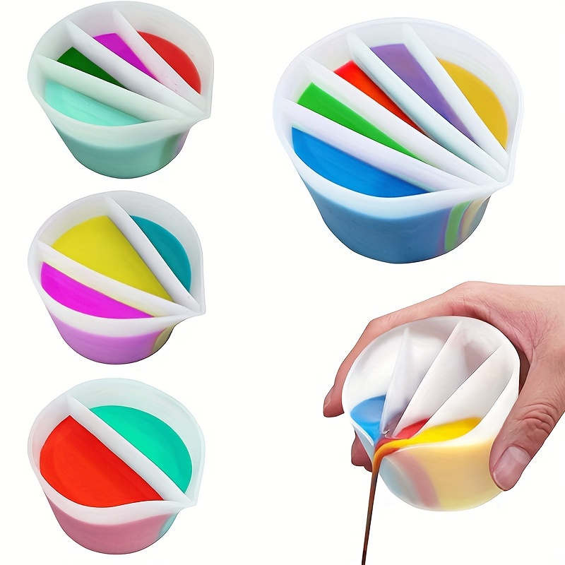 4PCS Reusable Split Cups with  - Resin Art Pouring 评论和价格
