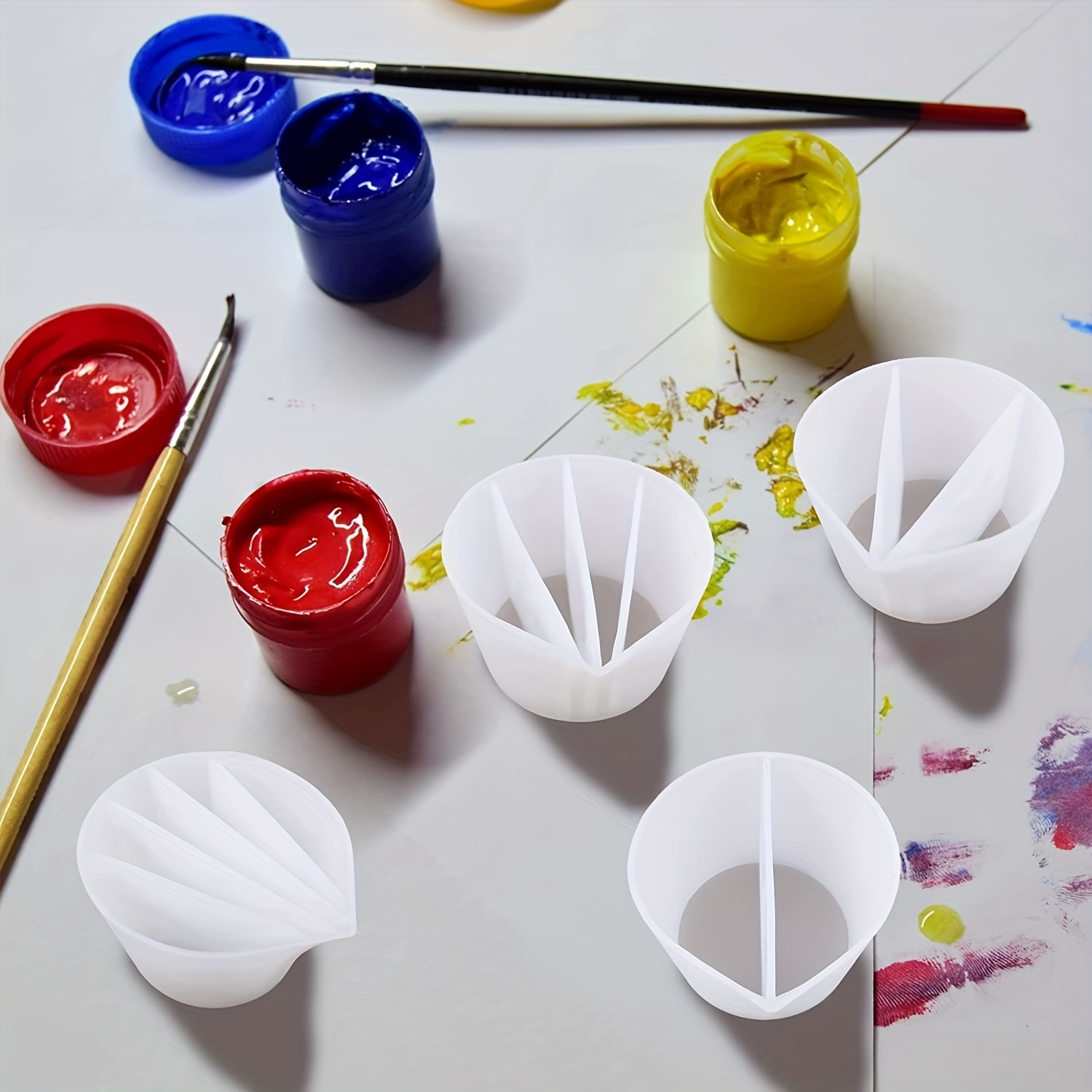 4PCS Reusable Split Cups with  - Resin Art Pouring 评论和价格