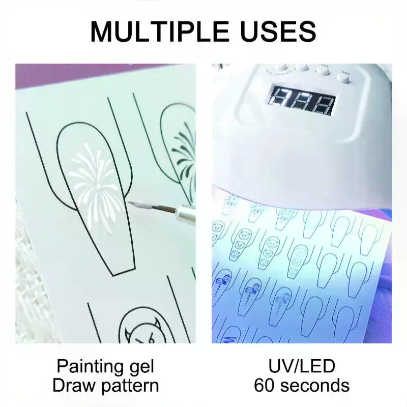 Nail Art Lines Practice Paper  - Resin Art Learning 评论和价格