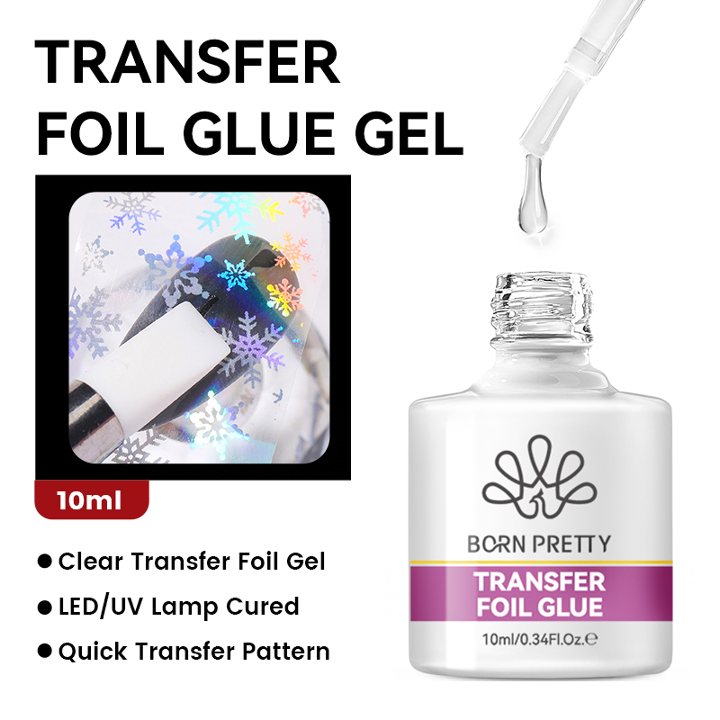 BORN PRETTY Nail Foil Glue Gel - Uv Lamp Nail Resin 评论和价格