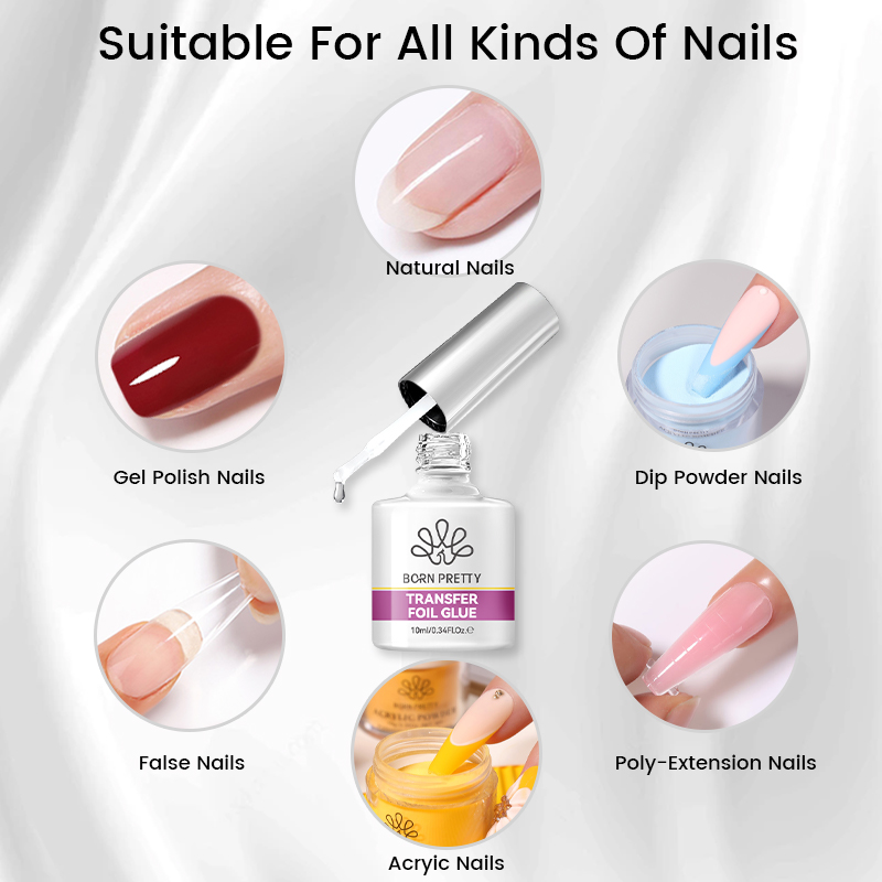 BORN PRETTY Nail Foil Glue Gel - Uv Lamp Nail Resin 评论和价格