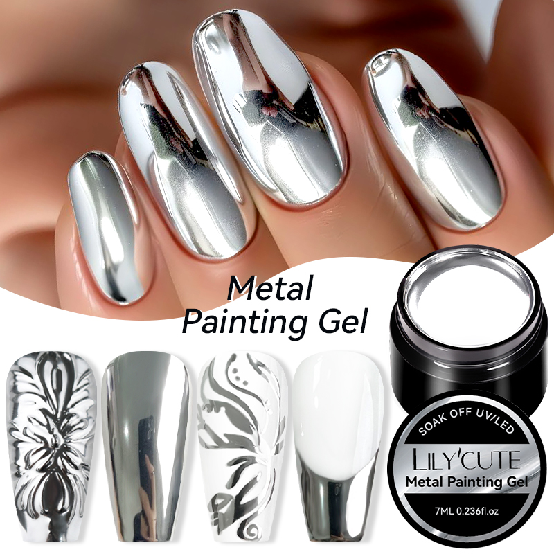 LILYCUTE 7ML Metallic Painting - Resin Art Varnish 评论和价格
