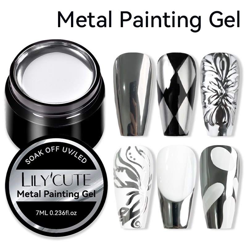 LILYCUTE 7ML Metallic Painting - Resin Art Varnish 评论和价格